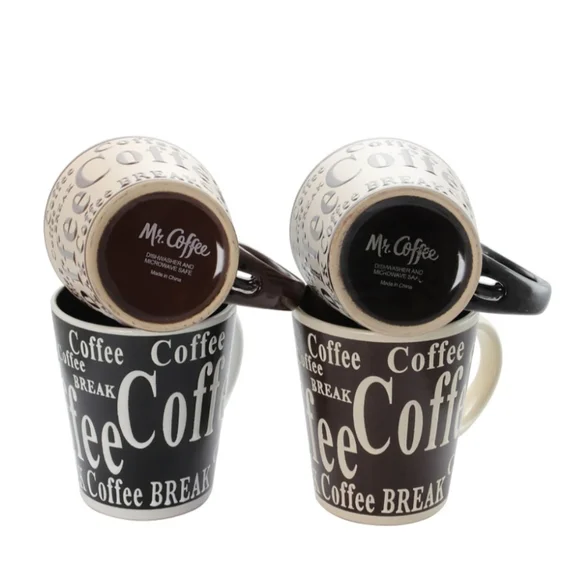 Mr.Coffee Bareggio Mug and Spoon Set, Café Americano - Picture 4 of 10